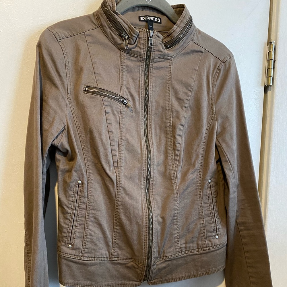 Tan Moto Jacket